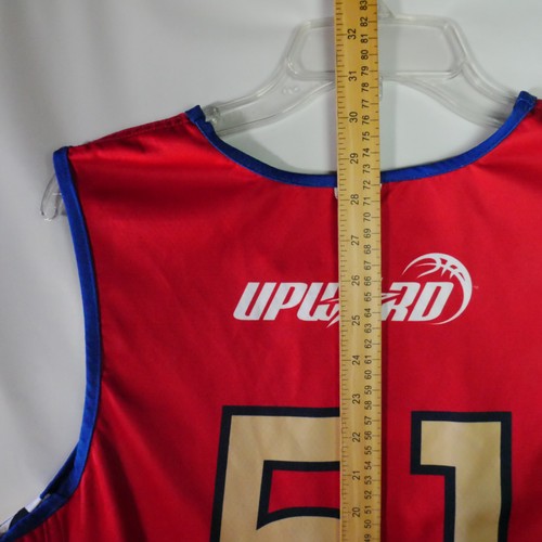 Camiseta deportiva reversible de baloncesto Upward para adultos talla M #51 azul rojo - Imagen 10 de 11