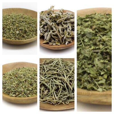 NEW Dried Herbs - ROSEMARY OREGANO PARSLEY SAGE MARJORAM - FREE POST