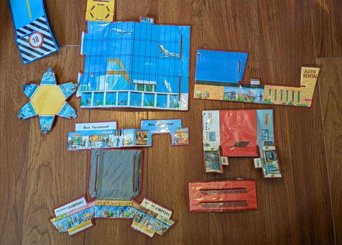 1973 Matchbox AIRPORT PLAYSET Vinyl Toy Lesney w/ 8 Diecast Planes No Handle Vtg - Picture 6 of 23