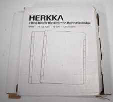 Herkka 8 Tab Binder Dividers 3 Ring w Reinforced Edges 120 Dividers Pack