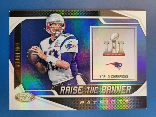 Tom Brady 2019 CERTIFIED "RAISE THE BANNER" INSERT #RTB-TB NEW ENGLAND PATRIOTS! - Picture 1 of 2