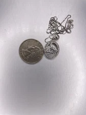 MEN WOMEN 925 STERLING SILVER ICY BLING CZ MUSLIM ALLAH CHARM PENDANT NECKLACE