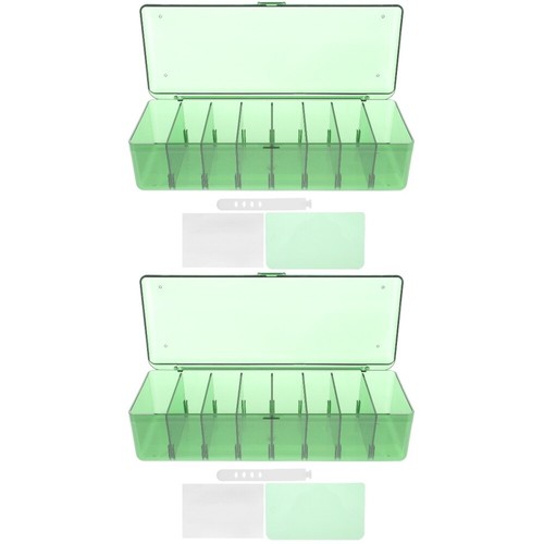 2 Sets Cable Management Box Cord Organizer Container Data Storage Case