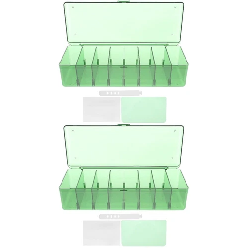  2 Sets Cable Management Box Charging Storage Organizer Data Case