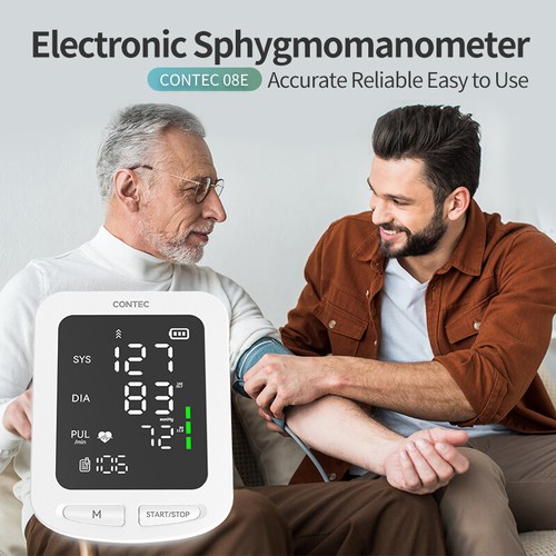 CONTEC08E Automatic Arm Blood Pressure Monitor Digital LCD Sphygmomanometer NEW - Picture 5 of 9