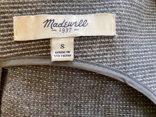 Madewell Women's Sleeveless Round Neck Gray Sheath Dress Pockets Zip Back Size S - Picture 8 of 9