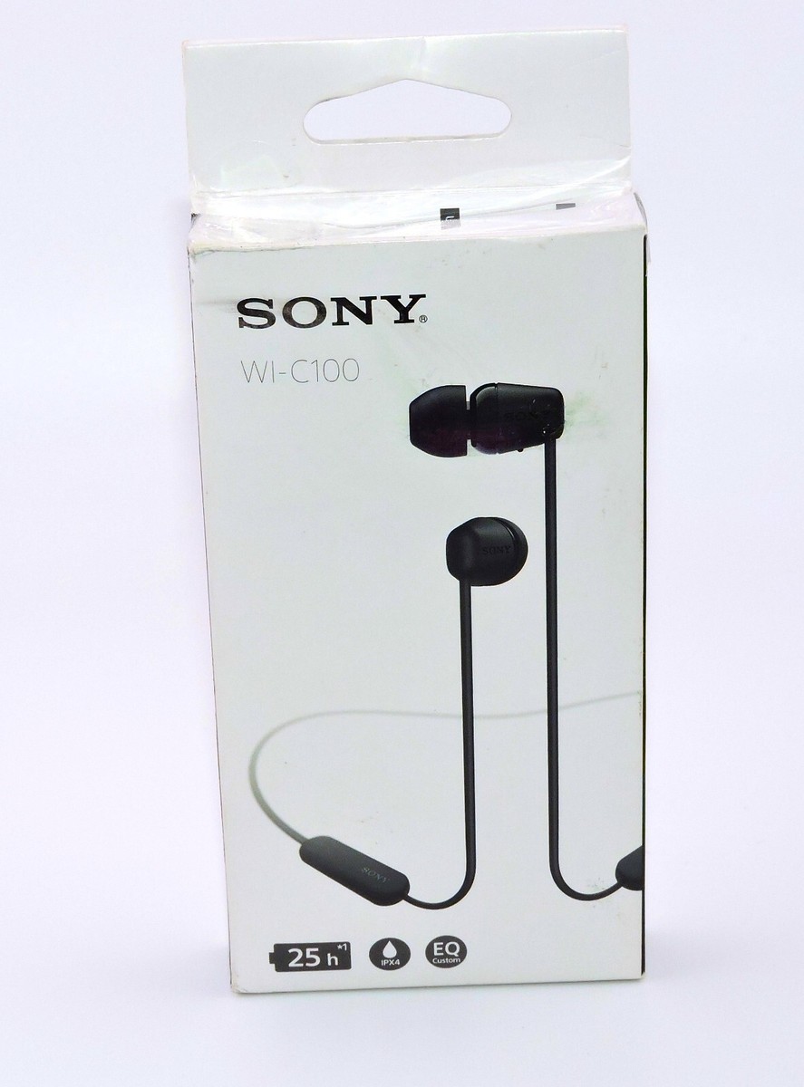 Sony WI-C100 Wireless in-Ear Bluetooth Headphones with Built
