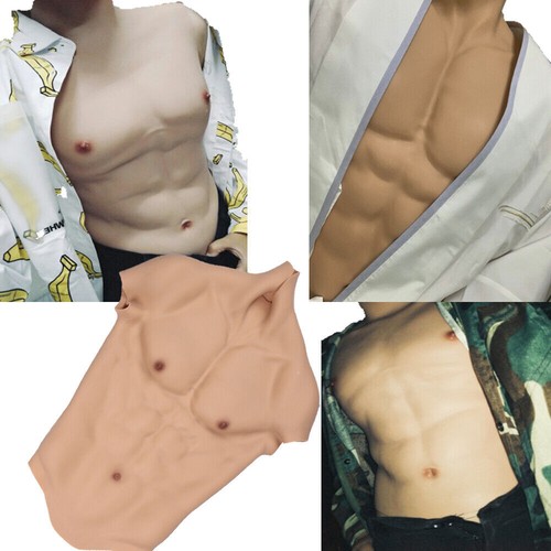 KnowU Plaque de poitrine silicone poitrine masculine muscle corps cosplay... - Picture 14 of 16