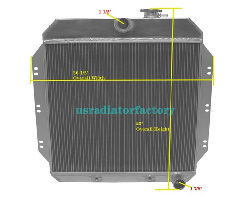 Aluminum Radiator For Chevrolet 1960-1962 C10 C20 C30 K10 Panel/Pickup Suburban - Picture 6 of 11