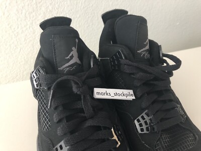 靴 Nike Air Jordan 4 \"Black Cat\" Nike Air Jordan 4 IV Retro Black Cat Shoes BQ7670- 010 SZ 4C