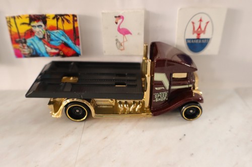 ✅ Fast-Bed Hauler Hot Wheels 2023 Haulers #11 Metalflake Maroon DD8 1:64 Loose - 第 6/9 張圖片