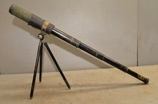 Antique 1800's Bardou  Son Paris brass telescope collectible spy glass tripod