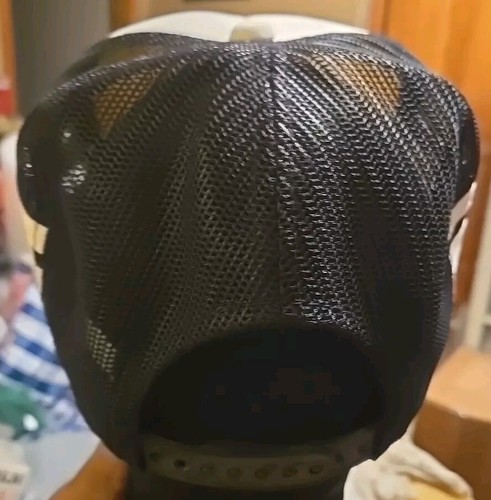 Cappello/Berretto Camionista Vintage Daquin Mesh Snapback 3 Strisce Pasha Lake Cabins Canada - C6 - Foto 4 di 7