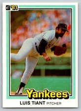 1981 Donruss - #231 Luis Tiant