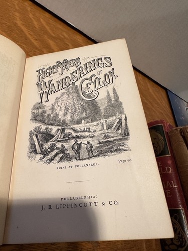 Eight Years Wanderings in Ceylon bySamuel Baker 1869 HISTORICAL BOOKPLATE - Picture 6 of 7