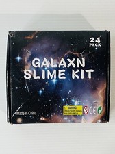 21 Pack Galaxn Slime Kit 24 Pk w/3 missing Black w/ Glitter 1.5 X 1.3125 New