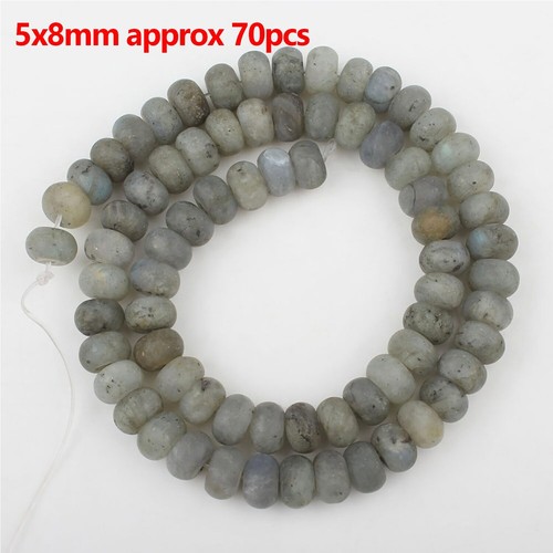 Cuentas sueltas irregulares redondas facetadas de labradorita natural para hacer joyas hágalo usted mismo - Imagen 45 de 66