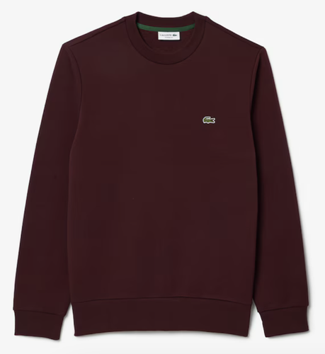 Lacoste Mens Fleece Crew Neck Sweatshirt / Bordeaux / BNWT / RRP £109 - 第 5/7 張圖片