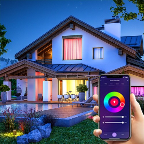 4X GreenSun 6" RGB LED Ceiling Light Recessed Round Downlight Color Changing - Picture 5 of 11