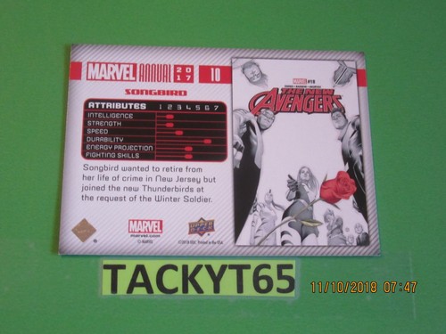 Marvel Annual 2017 tarjeta(s) base única(s) nueva(es) que eliges - Imagen 32 de 212