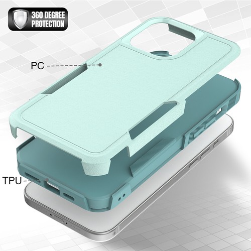 Funda protectora mate a prueba de golpes para iPhone 16 15 14 13 12 11 Pro Max XR XS - Imagen 33 de 41