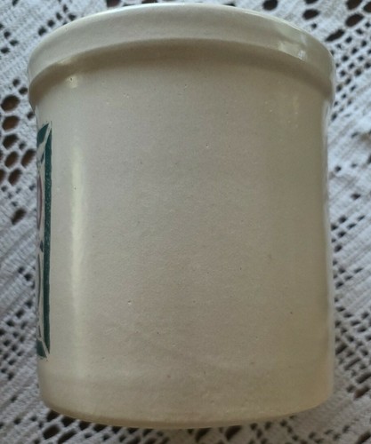 Robinson Ransbottom ~ 2 Quart High Jar ~ Stoneware Crock ~ Double Wedding Ring - Picture 3 of 8