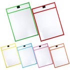 6Pcs Sheet Protectors Clear Design Paper Cover Loose Leaf Protector Paper File