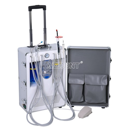 Portable Dental Delivery Unit Suction Air Compressor / 4Hole Handpiece Kit - Picture 21 of 94