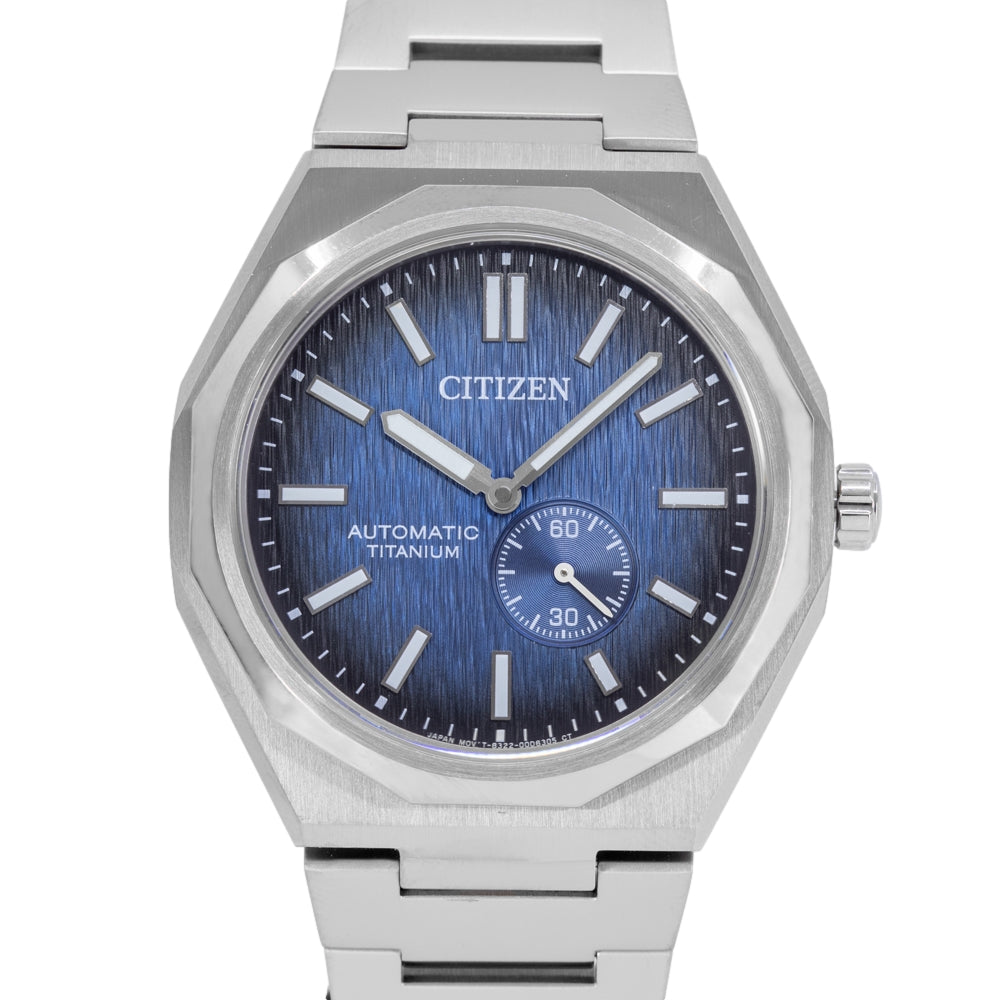 Citizen Zenshin Automatic Titanium Sapphire Blue Dial Men's Watch