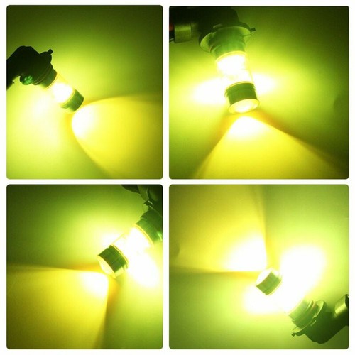 1 Pair 9006 HB4 3000K Yellow LED 100W Super Bright Fog Driving Light Bulb Kit - Picture 3 of 8