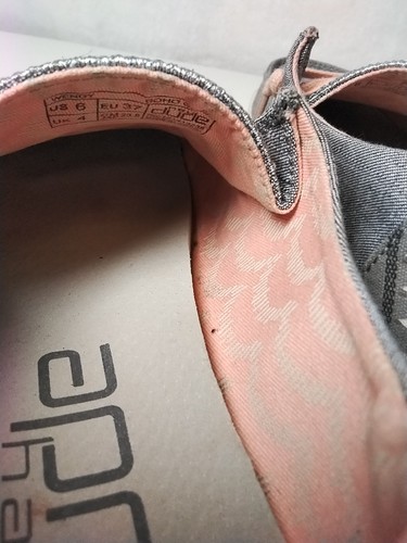 ZWEI PAAR HEY DUDE Damen Gr. 6 Wendy Boho Sneakers (1) grau (1) rosa Batik gefärbt  - Bild 11 von 14