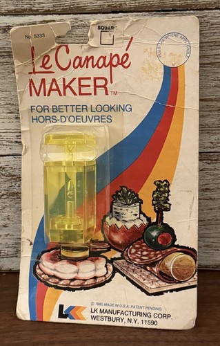 Vintage Le Canape Maker für besser aussehende Hors-d'oeuvres NEU!