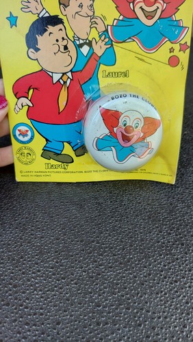 Yoyo Bozo The Clown The Clown 1975 de laurel y metal resistente nuevo sin abrir - Imagen 2 de 6