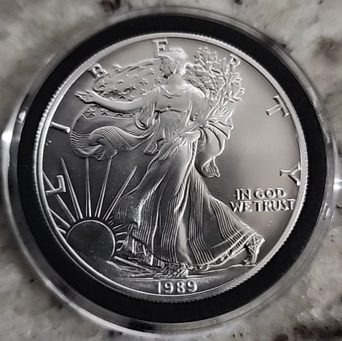 1989 American Silver Eagle Uncirculated 1oz .999 Fine Silver (P-5)
