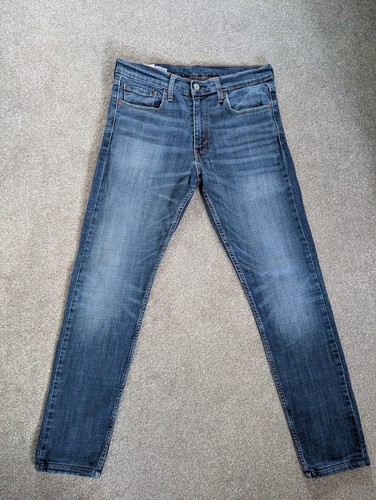 Levi’s Men's 512 Slim Tapered Blue Jeans W32 L32 Red Tab - Picture 2 of 17
