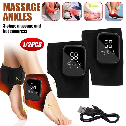 Electric Foot Ankle Massager Relieve Ankle Pain 3 Heat Levels, 3 Vibration Modes - Picture 6 of 32