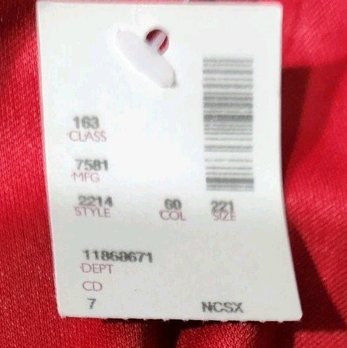 Avenue Red 22/24 Women’s Faux Wrap Party Dress NWT - Picture 6 of 6