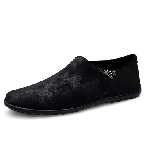 Scarpe casual da uomo mocassini ballerine in pelle scarpe basse slip on business - Foto 27 di 27