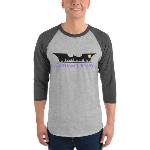 Gotham Library - 3/4 sleeve raglan shirt - Bild 9 von 12