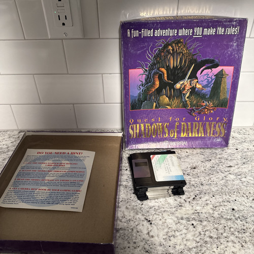 QUEST FOR GLORY IV 4 SHADOWS OF DARKNESS BIG BOX 3.5" MSDOS/WINDOWS - Picture 3 of 4
