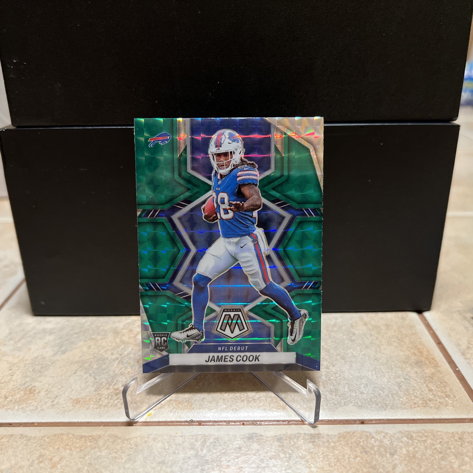 JAMES COOK 2022 Panini Mosaic NFL Debut #285 Green Prizm Rookie RC
