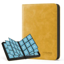 	TCGUARD Trading Card Binder 9 Pockets PU Card Collection Binder Zipper Card	