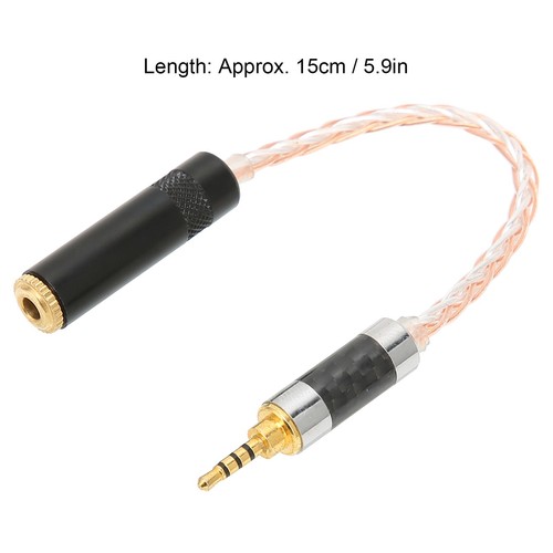 2.5mm Male To 3.5mm Female Adapter Adapter Cable 15cm/5.9in Headphone E FY - Afbeelding 17 van 22