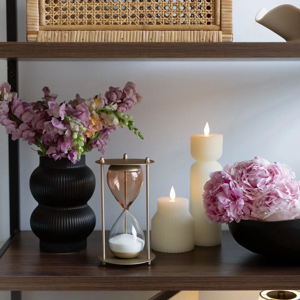 Jarrón de mesa con diseño de burbujas de cerámica negra de 7,09" Foto 4 de 4