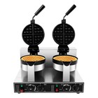 Double Head Waffle Maker Electric Digital Muffin Baker Waffle Making Machine