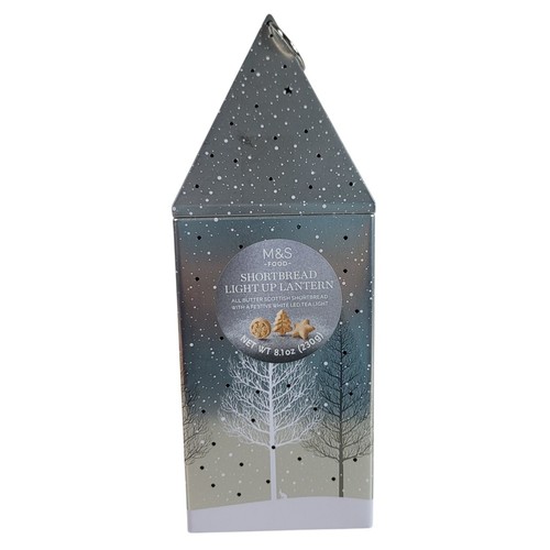 Marks & Spencer Christmas Lantern Tin Light Up Winter Santa Reindeer WORKS 2022 - Picture 3 of 14