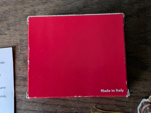 Vintage Readers Digest gestanzte Karton Weihnachtsschmuck Etiketten Made in Italy - Bild 15 von 15