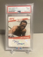 2009 Topps Ufc Autographs #FA-JJ Jon Jones Autograph PSA 9