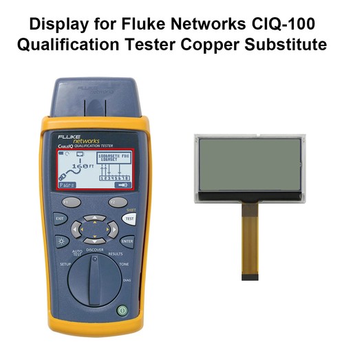 Display for Fluke Networks CIQ-100 Qualification Tester Copper Substitute - Picture 2 of 7