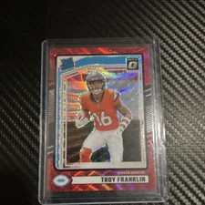 2024 Panini Donruss Rated Rookie Prizm Troy Franklin #338 Broncos Football